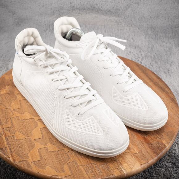 Rothy's Other - Rothy's Shoes Mens Size 13 White Knit Low Top Sneakers Sustainable Lace Up Eco